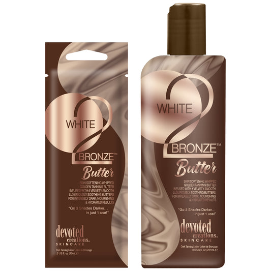 White 2 Bronze Butter - Skin Softening Whipped Golden Tanning Butter