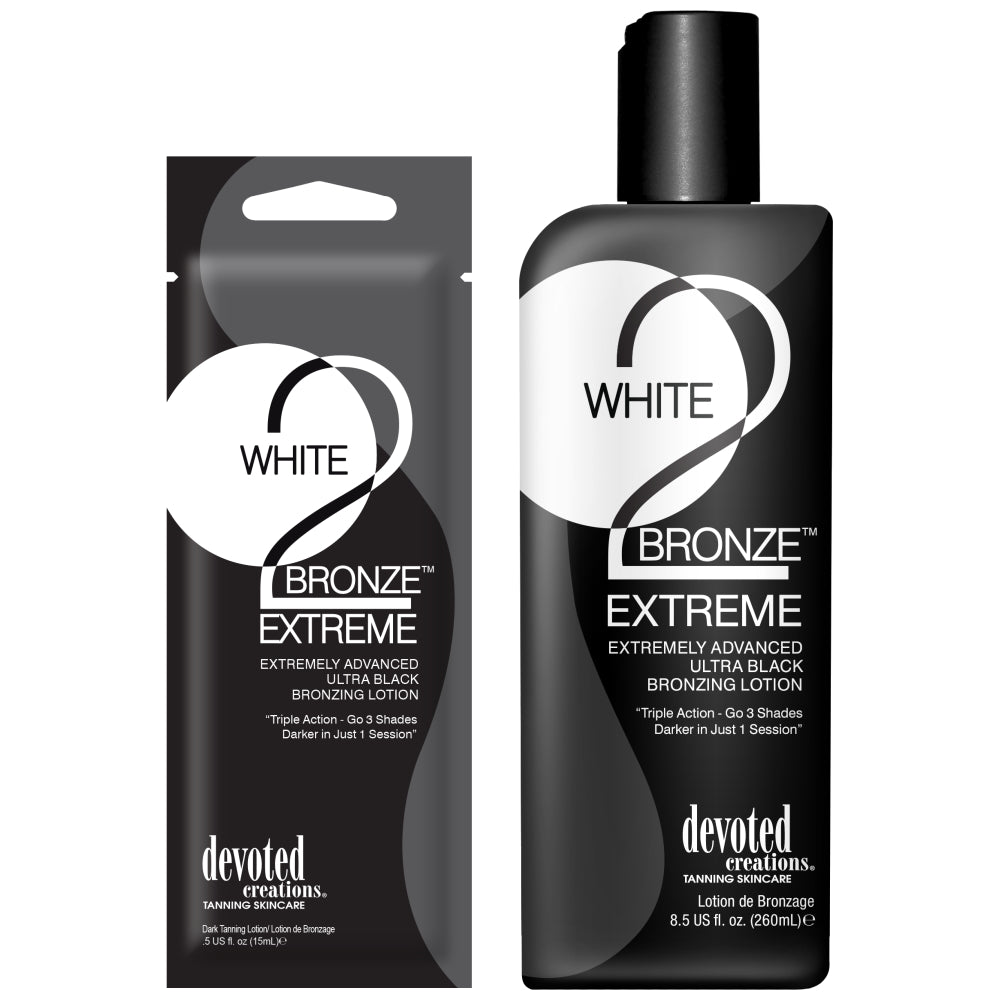 White 2 Bronze Extreme - Extremely Advanced Ultra Black Bronzing Lotion