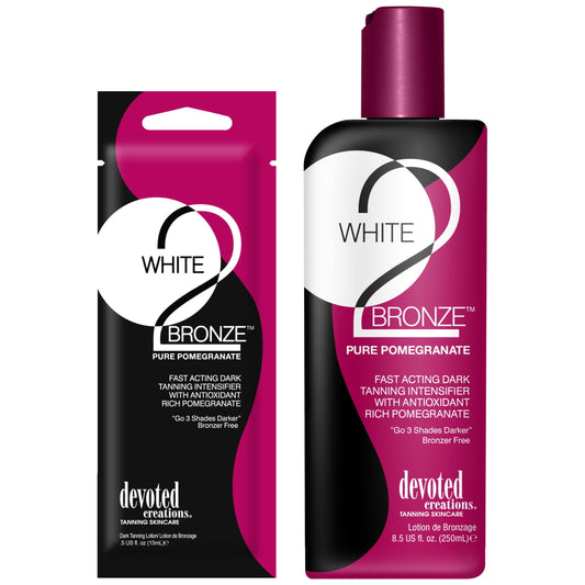 White 2 Bronze Pomegranate - Fast Acting Dark Tanning Intensifier