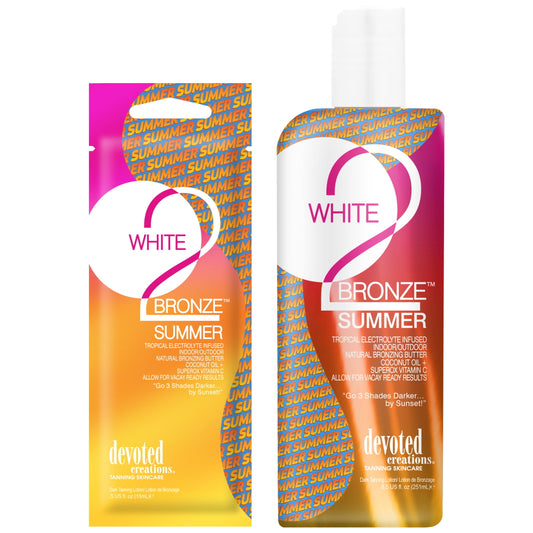 White 2 Bronze Summer - Tropical Electrolyte Infused Natural Bronzing Butter