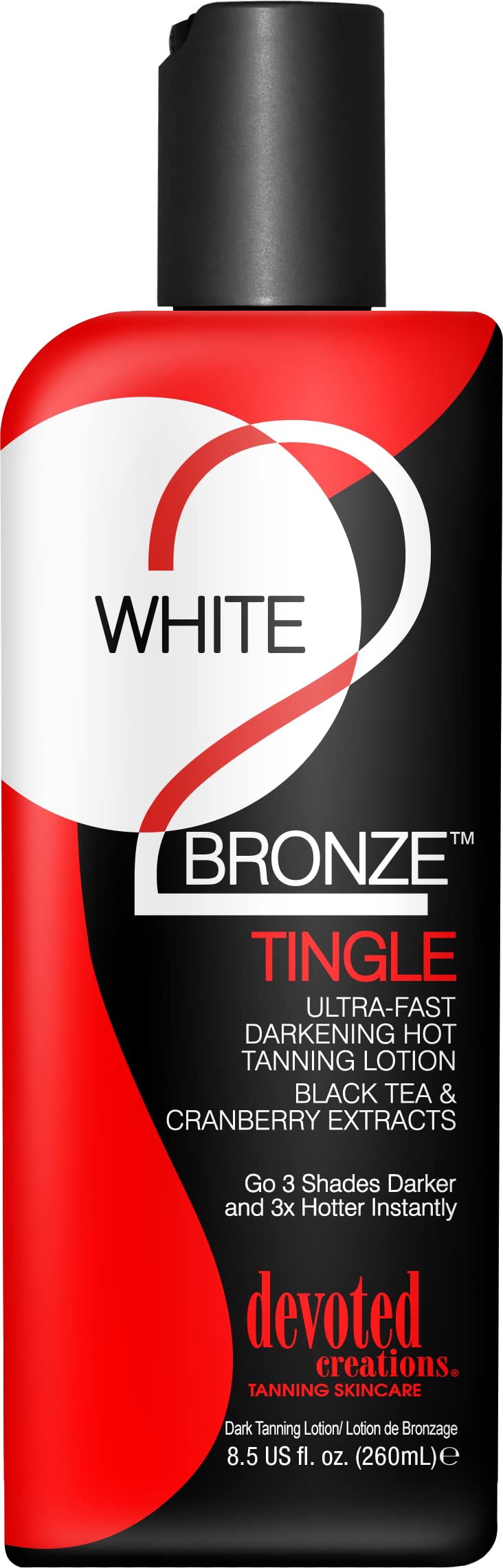 White 2 Bronze Tingle - Ultra-Fast Darkening Hot Tanning Lotion